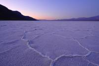 Death Valley salt lake at sunrise